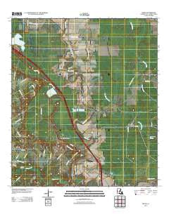 Beggs Louisiana Historical topographic map, 1:24000 scale, 7.5 X 7.5 Minute, Year 2012