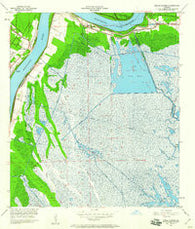 Belle Chasse Louisiana Historical topographic map, 1:24000 scale, 7.5 X 7.5 Minute, Year 1951