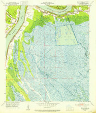 Belle Chasse Louisiana Historical topographic map, 1:24000 scale, 7.5 X 7.5 Minute, Year 1951