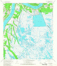 Belle Chasse Louisiana Historical topographic map, 1:24000 scale, 7.5 X 7.5 Minute, Year 1966