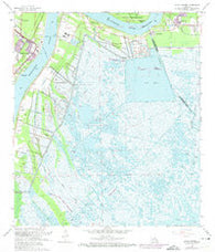 Belle Chasse Louisiana Historical topographic map, 1:24000 scale, 7.5 X 7.5 Minute, Year 1966