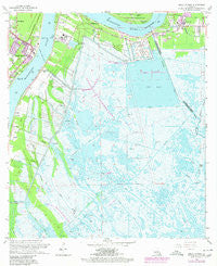 Belle Chasse Louisiana Historical topographic map, 1:24000 scale, 7.5 X 7.5 Minute, Year 1966