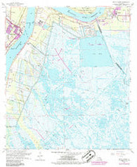 Belle Chasse Louisiana Historical topographic map, 1:24000 scale, 7.5 X 7.5 Minute, Year 1966