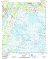 Belle Chasse Louisiana Historical topographic map, 1:24000 scale, 7.5 X 7.5 Minute, Year 1966