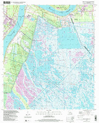 Belle Chasse Louisiana Historical topographic map, 1:24000 scale, 7.5 X 7.5 Minute, Year 1999