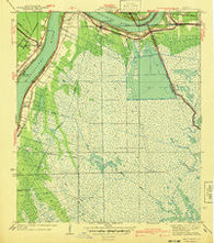 Belle Chasse Louisiana Historical topographic map, 1:31680 scale, 7.5 X 7.5 Minute, Year 1940