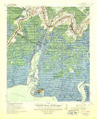 Belle Isle Louisiana Historical topographic map, 1:62500 scale, 15 X 15 Minute, Year 1941