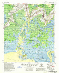 Belle Isle Louisiana Historical topographic map, 1:62500 scale, 15 X 15 Minute, Year 1954