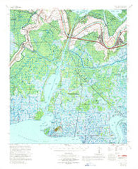 Belle Isle Louisiana Historical topographic map, 1:62500 scale, 15 X 15 Minute, Year 1967