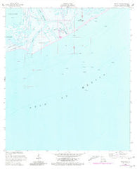 Belle Pass Louisiana Historical topographic map, 1:24000 scale, 7.5 X 7.5 Minute, Year 1953