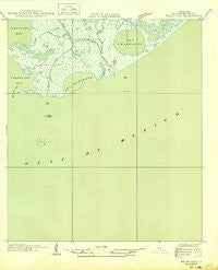 Belle Pass Louisiana Historical topographic map, 1:31680 scale, 7.5 X 7.5 Minute, Year 1949