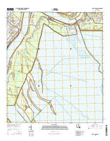 Belle Chasse Louisiana Current topographic map, 1:24000 scale, 7.5 X 7.5 Minute, Year 2015