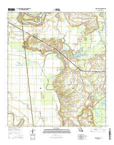 Belle d'Eau Louisiana Current topographic map, 1:24000 scale, 7.5 X 7.5 Minute, Year 2015