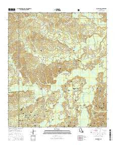 Bellwood Louisiana Current topographic map, 1:24000 scale, 7.5 X 7.5 Minute, Year 2015