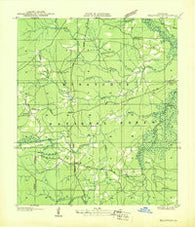 Bellwood Louisiana Historical topographic map, 1:31680 scale, 7.5 X 7.5 Minute, Year 1937