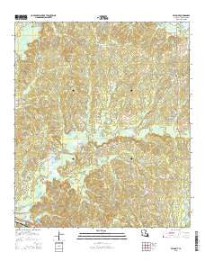 Belmont Louisiana Current topographic map, 1:24000 scale, 7.5 X 7.5 Minute, Year 2015