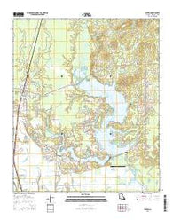 Benton Louisiana Current topographic map, 1:24000 scale, 7.5 X 7.5 Minute, Year 2015