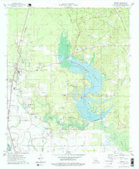 Benton Louisiana Historical topographic map, 1:24000 scale, 7.5 X 7.5 Minute, Year 1975