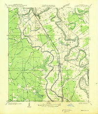 Bermuda Louisiana Historical topographic map, 1:31680 scale, 7.5 X 7.5 Minute, Year 1937