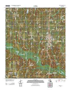 Bernice Louisiana Historical topographic map, 1:24000 scale, 7.5 X 7.5 Minute, Year 2012