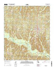 Bernice Louisiana Current topographic map, 1:24000 scale, 7.5 X 7.5 Minute, Year 2015