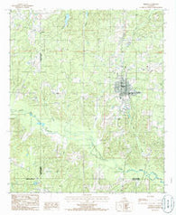 Bernice Louisiana Historical topographic map, 1:24000 scale, 7.5 X 7.5 Minute, Year 1985