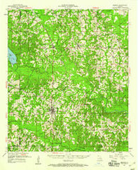 Bernice Louisiana Historical topographic map, 1:62500 scale, 15 X 15 Minute, Year 1951