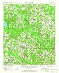 Bernice Louisiana Historical topographic map, 1:62500 scale, 15 X 15 Minute, Year 1951
