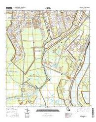 Bertrandville Louisiana Current topographic map, 1:24000 scale, 7.5 X 7.5 Minute, Year 2015