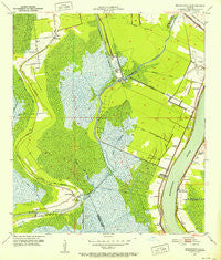 Bertrandville Louisiana Historical topographic map, 1:24000 scale, 7.5 X 7.5 Minute, Year 1951