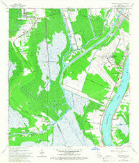 Bertrandville Louisiana Historical topographic map, 1:24000 scale, 7.5 X 7.5 Minute, Year 1966