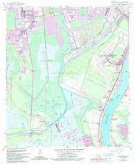 Bertrandville Louisiana Historical topographic map, 1:24000 scale, 7.5 X 7.5 Minute, Year 1966