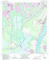 Bertrandville Louisiana Historical topographic map, 1:24000 scale, 7.5 X 7.5 Minute, Year 1966