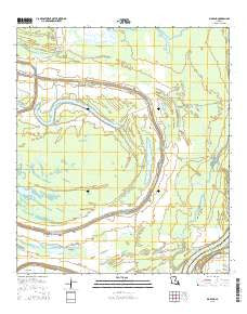 Big Bend Louisiana Current topographic map, 1:24000 scale, 7.5 X 7.5 Minute, Year 2015