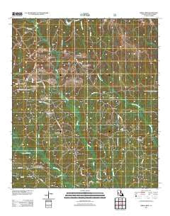 Birds Creek Louisiana Historical topographic map, 1:24000 scale, 7.5 X 7.5 Minute, Year 2012