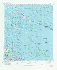Black Bay Louisiana Historical topographic map, 1:62500 scale, 15 X 15 Minute, Year 1964