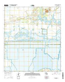 Black Lake Louisiana Current topographic map, 1:24000 scale, 7.5 X 7.5 Minute, Year 2015