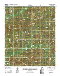 Blackburn Louisiana Historical topographic map, 1:24000 scale, 7.5 X 7.5 Minute, Year 2012