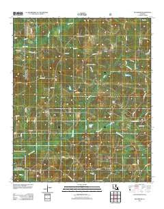 Blackburn Louisiana Historical topographic map, 1:24000 scale, 7.5 X 7.5 Minute, Year 2012