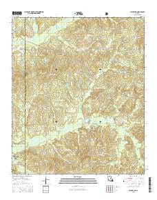 Blackburn Louisiana Current topographic map, 1:24000 scale, 7.5 X 7.5 Minute, Year 2015