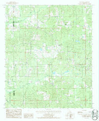 Blackburn Louisiana Historical topographic map, 1:24000 scale, 7.5 X 7.5 Minute, Year 1986