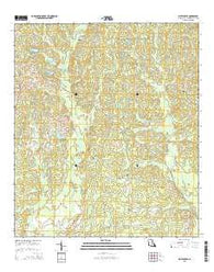 Bluff Creek Louisiana Current topographic map, 1:24000 scale, 7.5 X 7.5 Minute, Year 2015