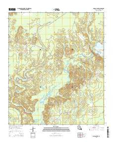 Bodcau Lake Louisiana Current topographic map, 1:24000 scale, 7.5 X 7.5 Minute, Year 2015