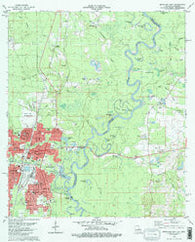 Bogalusa East Louisiana Historical topographic map, 1:24000 scale, 7.5 X 7.5 Minute, Year 1982