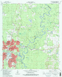 Bogalusa East Louisiana Historical topographic map, 1:24000 scale, 7.5 X 7.5 Minute, Year 1982