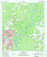 Bogalusa East Louisiana Historical topographic map, 1:24000 scale, 7.5 X 7.5 Minute, Year 1982