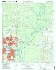 Bogalusa East Louisiana Historical topographic map, 1:24000 scale, 7.5 X 7.5 Minute, Year 1997