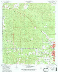 Bogalusa West Louisiana Historical topographic map, 1:24000 scale, 7.5 X 7.5 Minute, Year 1982