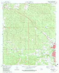 Bogalusa West Louisiana Historical topographic map, 1:24000 scale, 7.5 X 7.5 Minute, Year 1982
