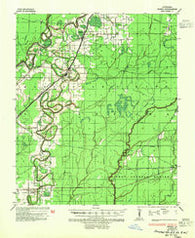 Bonita Louisiana Historical topographic map, 1:62500 scale, 15 X 15 Minute, Year 1935